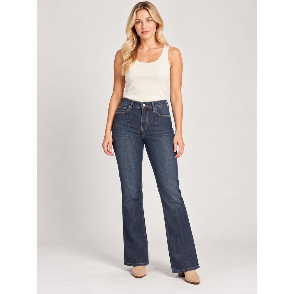Levis Ultimate Lift Flare 544 Jeans Womens 4 Medium Dark Wash Low Rise NWT